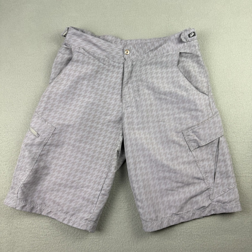 Fox Shorts Mens 34 Gray‎ Mountain Biking Water Outdoor Adjustable Houndstooth